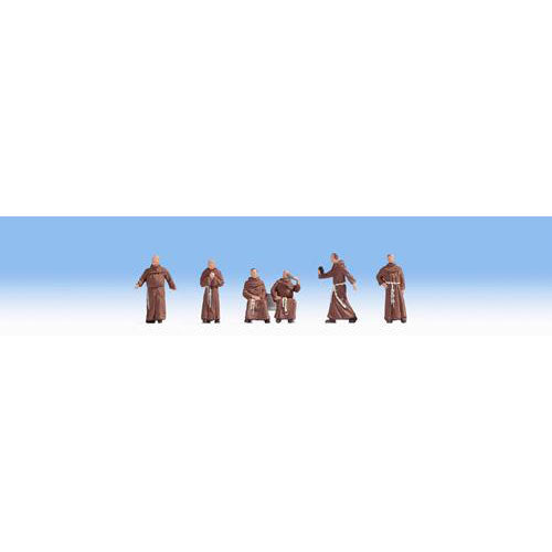 NOCH Monks (6) Figure Set HO Gauge Scenics 15401