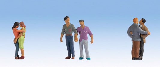 Noch Same Sex Couples (3x2) Figure Set N15511 HO Scale