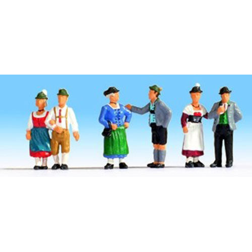NOCH Traditional German Dress (6) Figure Set HO Gauge Scenics 15578