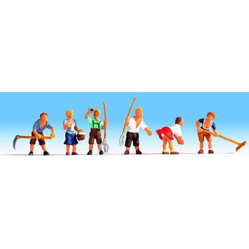 NOCH Mountain Farmers (6) Figure Set HO Gauge Scenics 15618