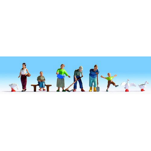 NOCH Farmers (6) Figure Set HO Gauge Scenics 15629