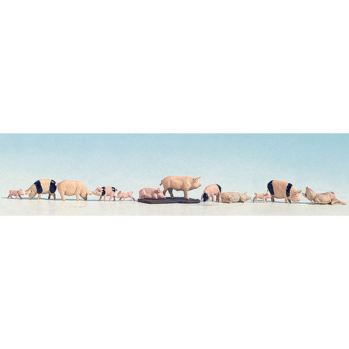NOCH Pigs (12) Figure Set HO Gauge Scenics 15712