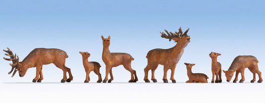 Noch Deer (7) Figure Set N15732 HO Scale