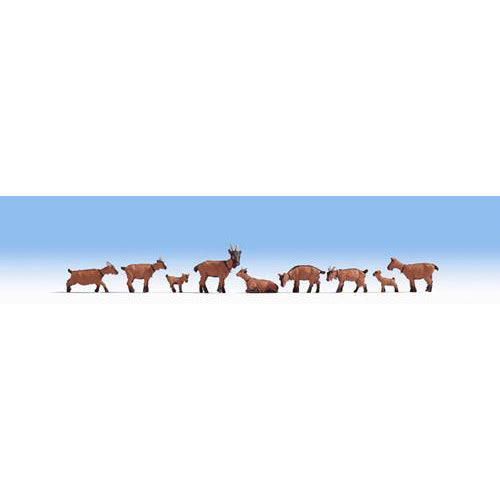 NOCH Goats (9) Figure Set HO Gauge Scenics 15752