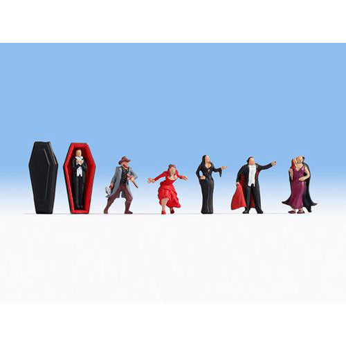 NOCH Vampires (6) Figure Set HO Gauge Scenics 15801