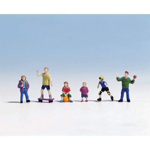 NOCH Children Playing (6) Figure Set HO Gauge Scenics 15810