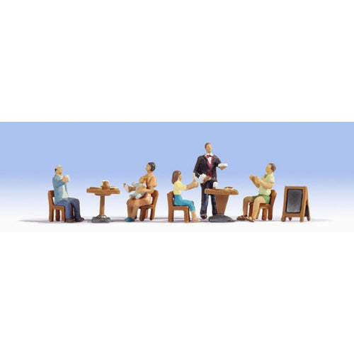 NOCH At the Restaurant (5) Figure Set HO Gauge Scenics 15838
