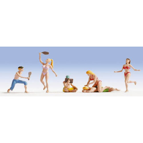 NOCH Sunbathers (6) Figure Set HO Gauge Scenics 15842