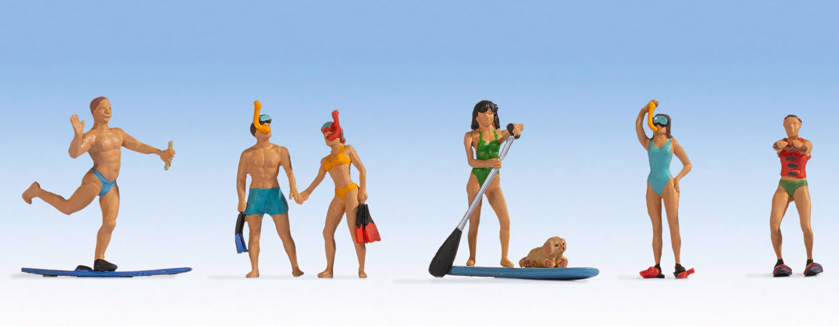 Noch 15854 Water Sports (6) Figure Set HO