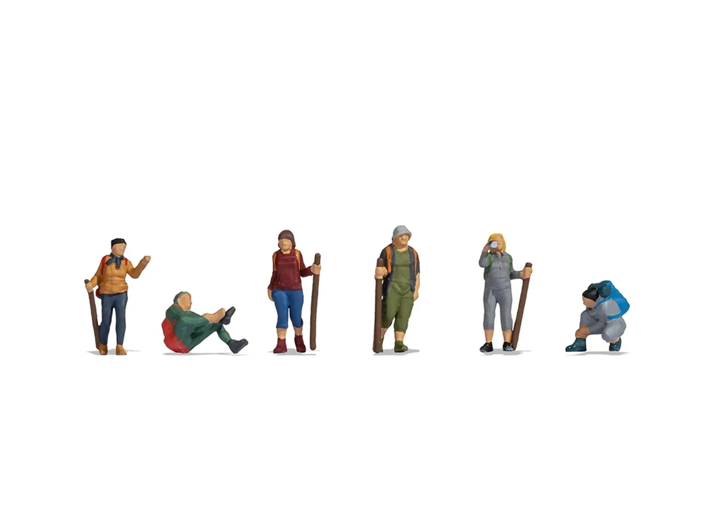 Noch Walkers (6) Figure Set N15868 HO Gauge
