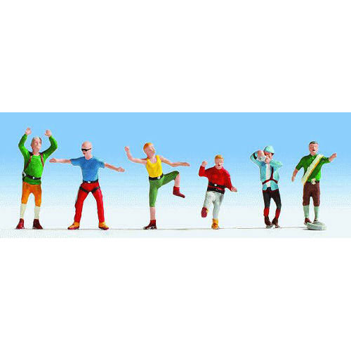 NOCH Mountaineers (6) Figure Set HO Gauge Scenics 15871