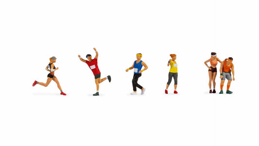 Noch 15890 Marathon Runners (6) Figure Set HO