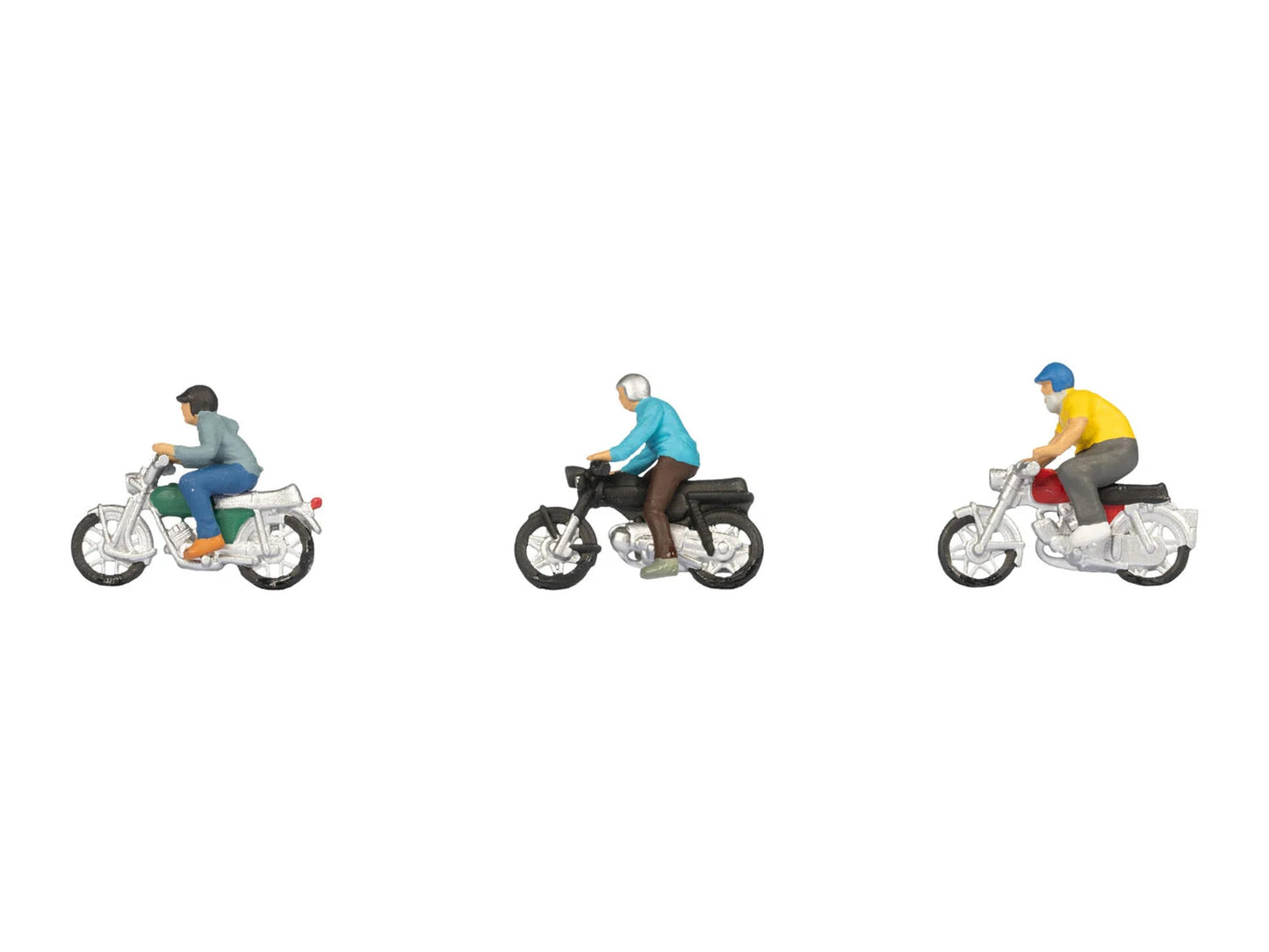 Noch 15907 Moped Riders (3) Figure Set HO Gauge