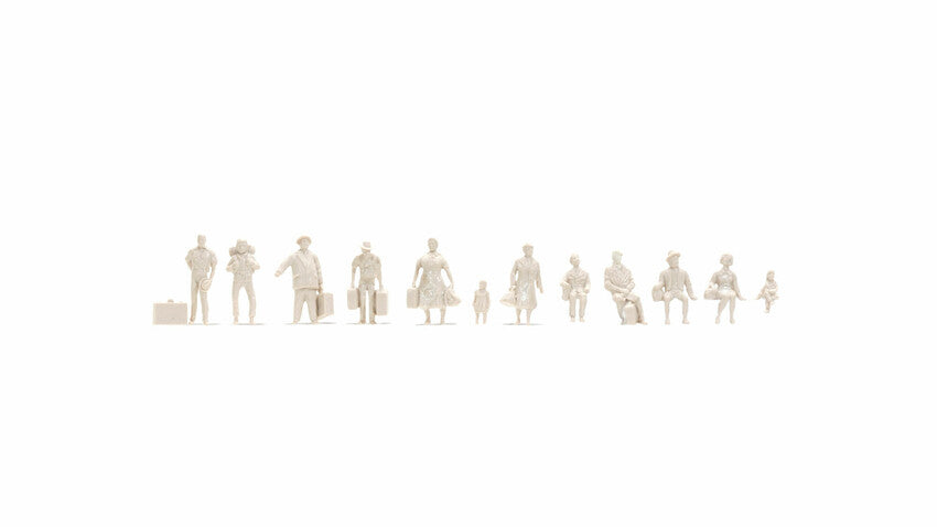Noch 16001 Unpainted Pedestrians Archirecture Line Figure Set 1:100