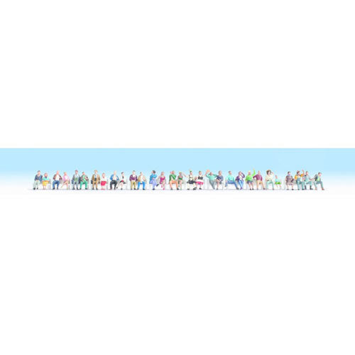 NOCH Sitting People (30) Mega Economy Figure Set HO Gauge Scenics 16045