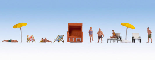 Noch Bathing Themed Figure Set N16205 HO Scale