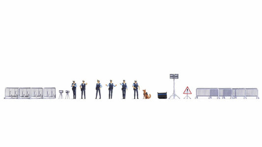 Noch Police Operation Themed Figure Set N16260 HO Gauge