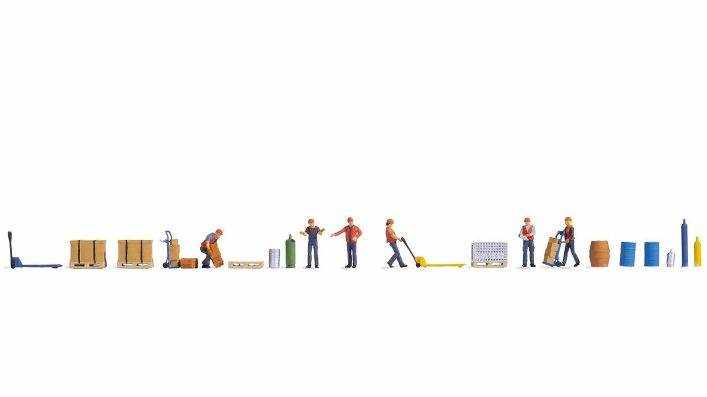 Noch Loading Goods Themed Figure Set N16266 HO Gauge