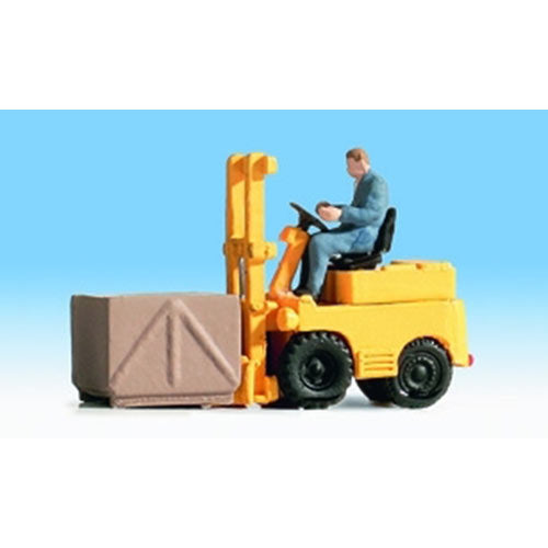 NOCH Fork Lift Truck w/ Figure HO Gauge Scenics 16770