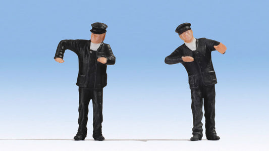 Noch Steam Locomotive Drivers (2) Figure Set N17110 1:32 Scale