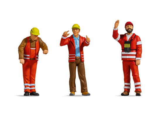 Noch 17311 Railway Shunters (3) Figure Set G Gauge