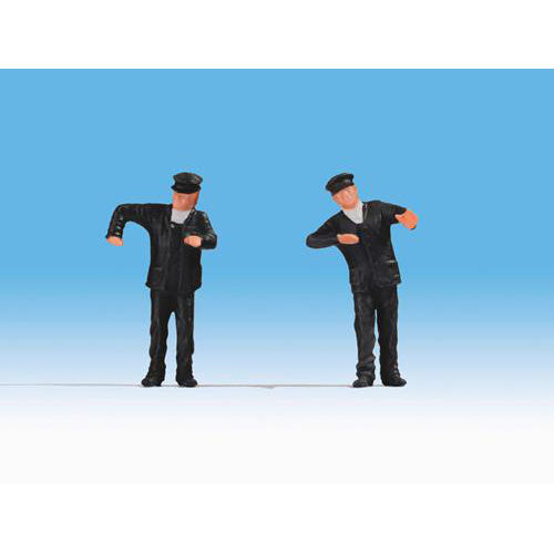 NOCH Steam Locomotive Drivers (2) Figure Set HO Gauge Scenics 17810
