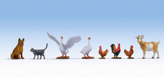 Noch Farm Animals (8) Figure Set N17903 O Scale