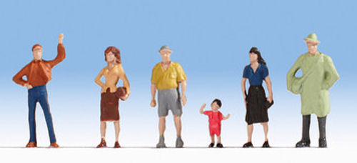 NOCH Pedestrians (6) Hobby Figure Set HO Gauge Scenics 18100
