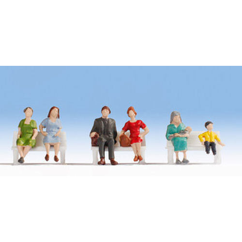 NOCH Sitting People (6) Hobby Figure Set HO Gauge Scenics 18131