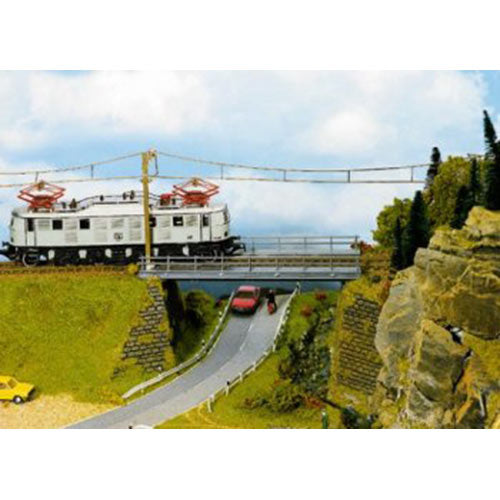 NOCH Straight Bridge Base Kit 18x6.5x2.4cm HO Gauge Scenics 21340