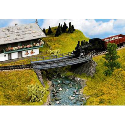 NOCH Curved Bridge Base Kit 18x6.5x2.4cm HO Gauge Scenics 21350