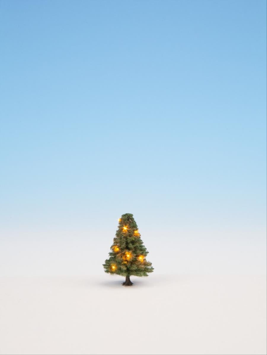 Noch Christmas Illuminated Tree with 10 LEDs 5cm Multi Scale 22111