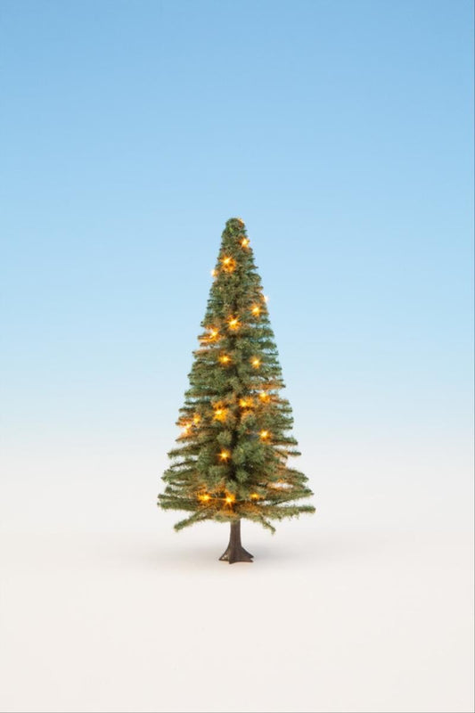 Noch Christmas Illuminated Tree with 30 LEDs 12cm Multi Scale 22131