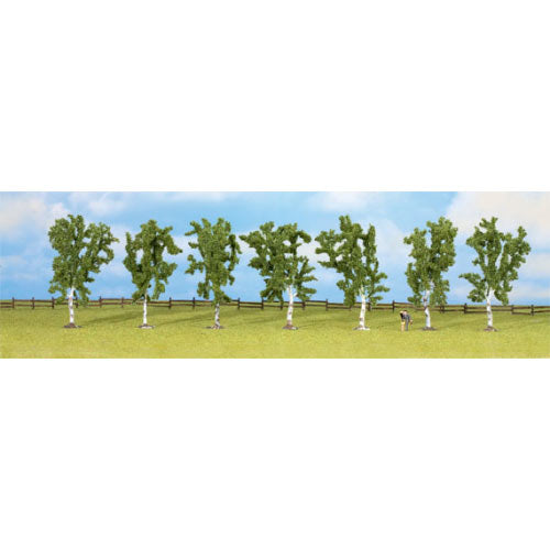 NOCH Birch (7) Classic Economy Trees 10cm HO Gauge Scenics 25096