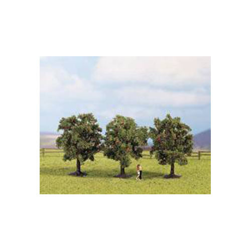 NOCH Apple (3) Classic Trees 8cm HO Gauge Scenics 25113