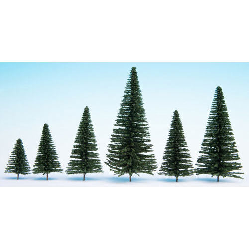 NOCH Fir (25) w/ Planting Pins Hobby Trees 5-14cm HO Gauge Scenics 26830