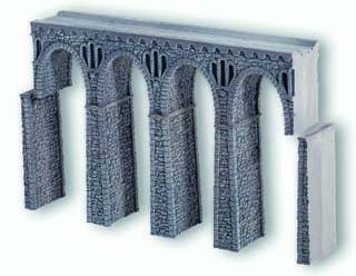 Noch Quarrystone Viaduct Hard Foam 19.8x2.6x13.6cm N Gauge 34860