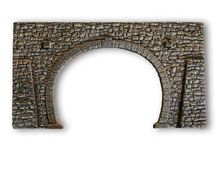 Noch Double Track Tunnel Portal Quarrystone Hard Foam N Gauge 34938