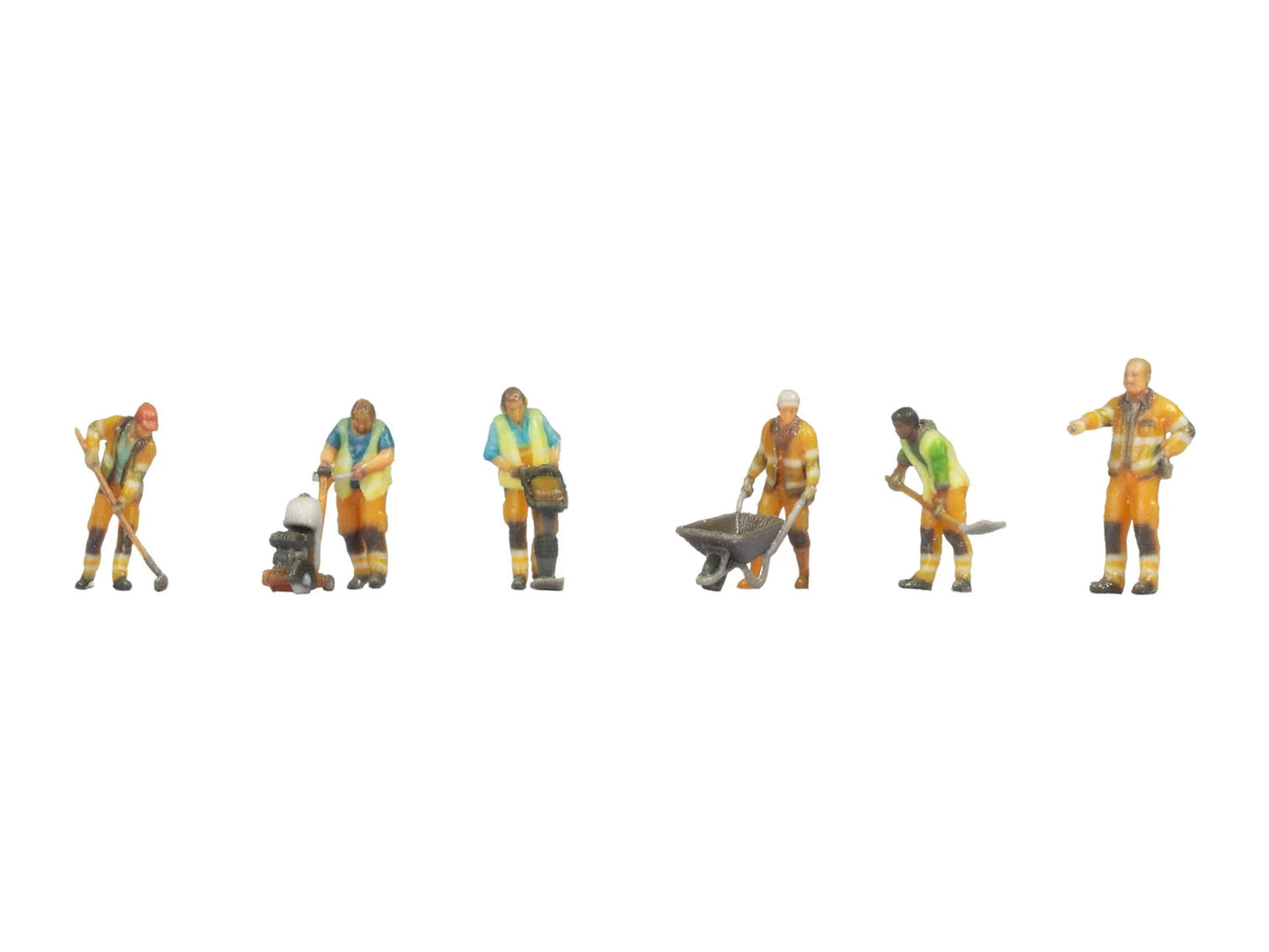Noch 35040 Road Workers (6) 3D Master Figure Set N Gauge