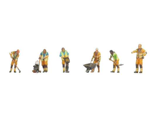 Noch 35040 Road Workers (6) 3D Master Figure Set N Gauge