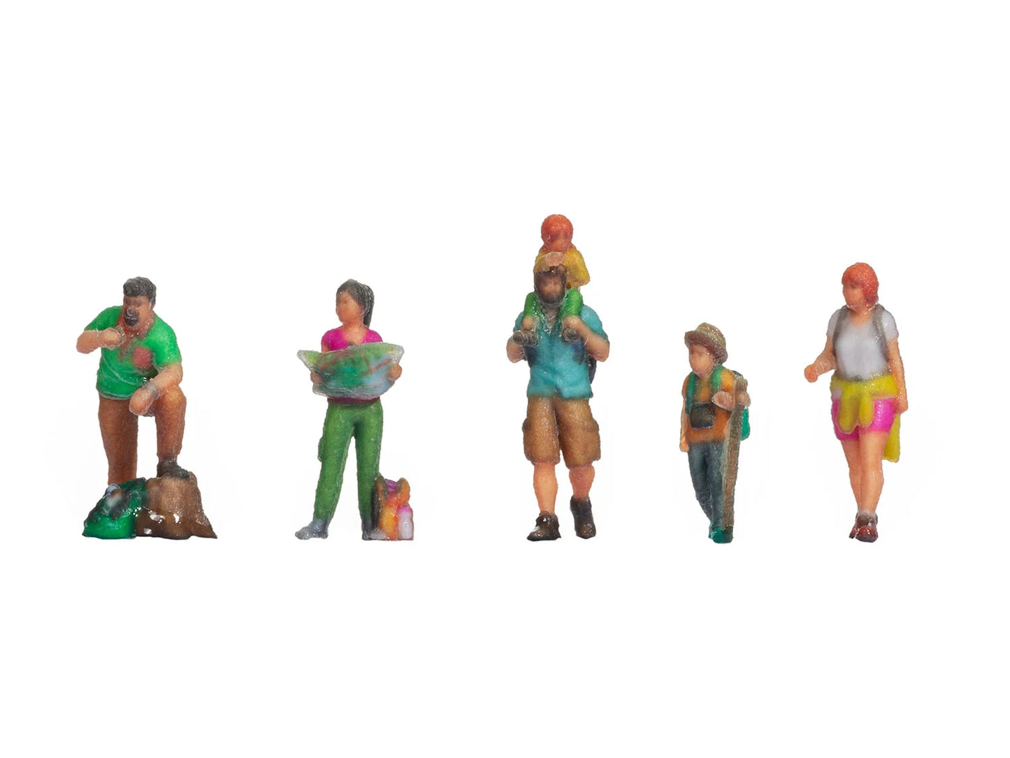 Noch Hikers (6) 3D Master Figure Set N35825 N Gauge