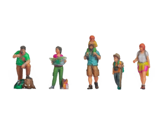 Noch Hikers (6) 3D Master Figure Set N35825 N Gauge