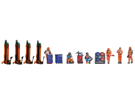 Noch Rail Depot 3D Themed Figure Set N Gauge N35900