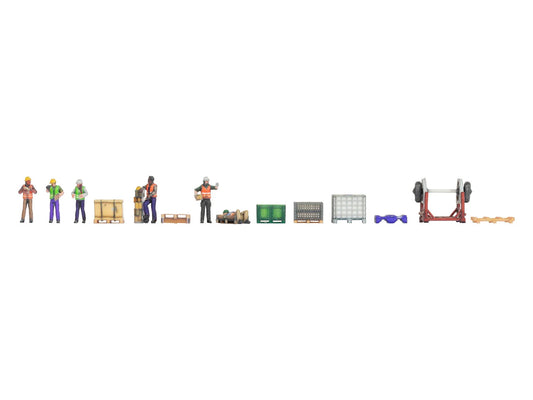 Noch Warehouse 3D Themed Figure Set N35905 N Gauge