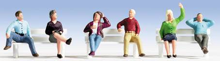 Noch Seated People (6) Figure Set N Gauge 36540
