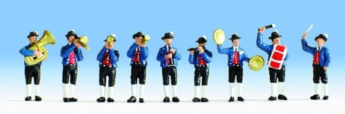 Noch German Brass Band (9) Figure Set N Gauge 36580