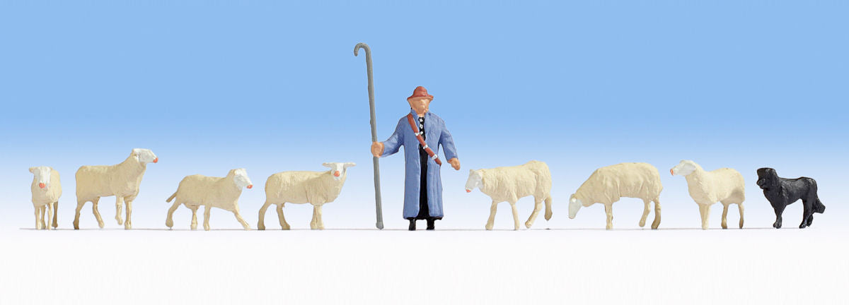 Noch 36748 Shepherd & Sheep Figure Set N Gauge