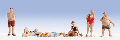 Noch Sunbathers (6) Figure Set N Gauge 36841