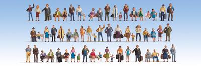 Noch People (60) Mega Economy Figure Set N Gauge 37070
