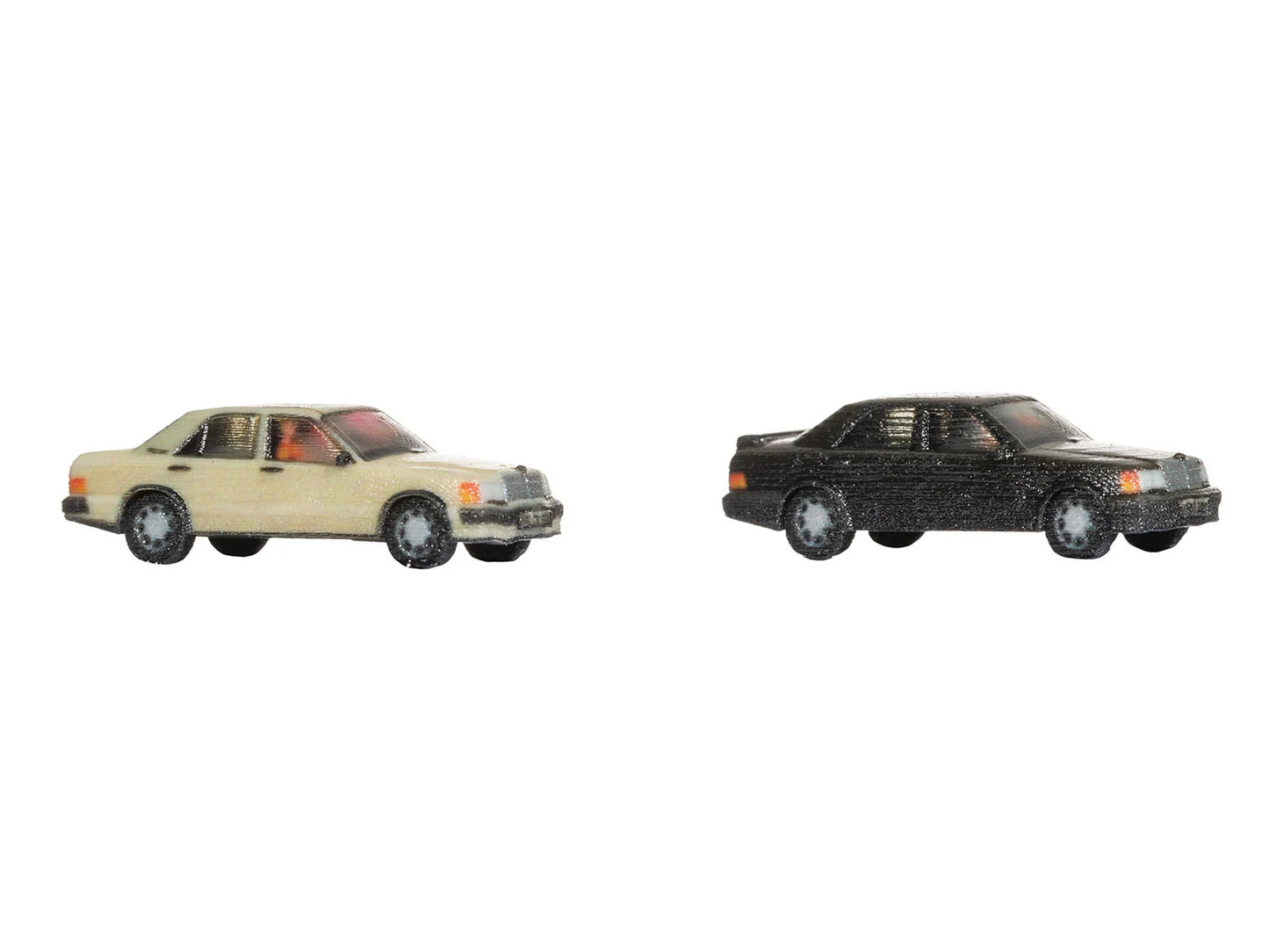 Noch MB W201/190 (2) Beige/Black 3D Master Vehicle Set N44607 Z Gauge